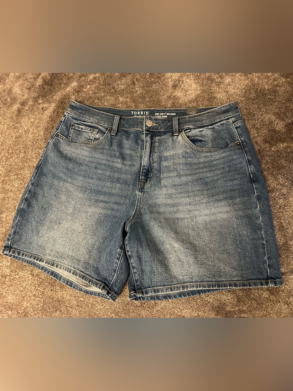 torrid Classic Washed Blue Denim Jean Shorts